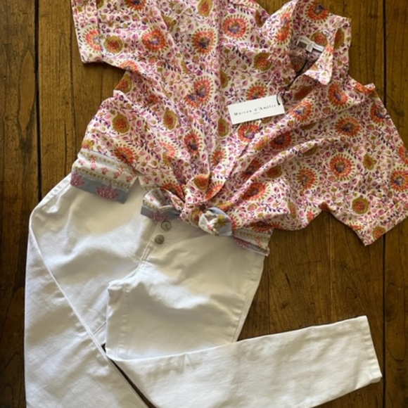 Women's Anthropologie, Maison d' Amelie, French Provincial Blouse/Top -  Size S - Picture 3 of 15